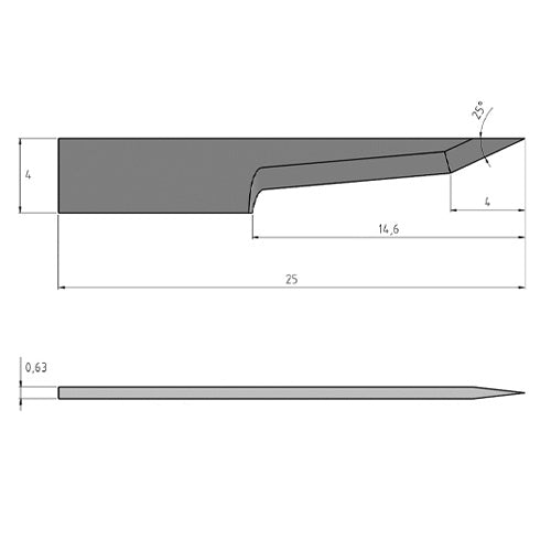 Summa 500-9811 Carbide Knife Blade