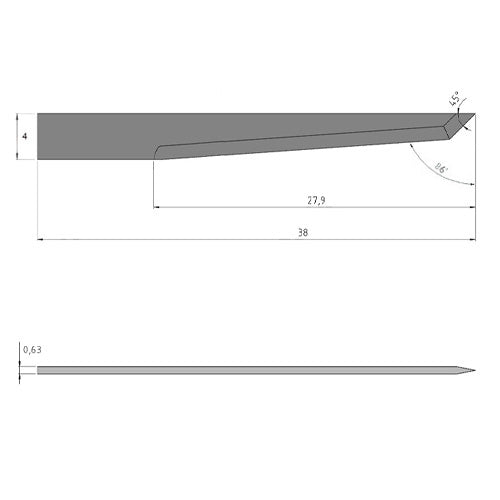 Summa 500-9814 Carbide Knife Blade