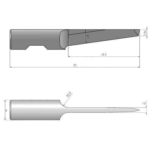 Summa 500-9832 Carbide Knife Blade