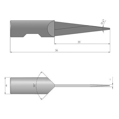 Summa 500-9834 Carbide Knife Blade