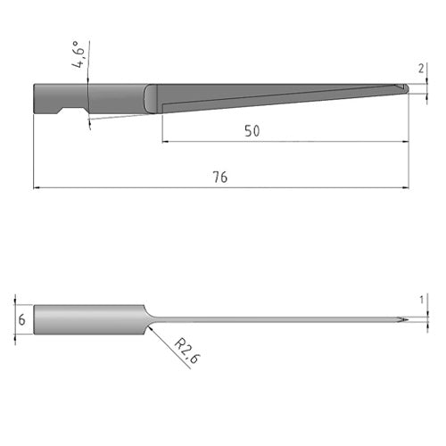 Summa 500-9835 Carbide Knife Blade