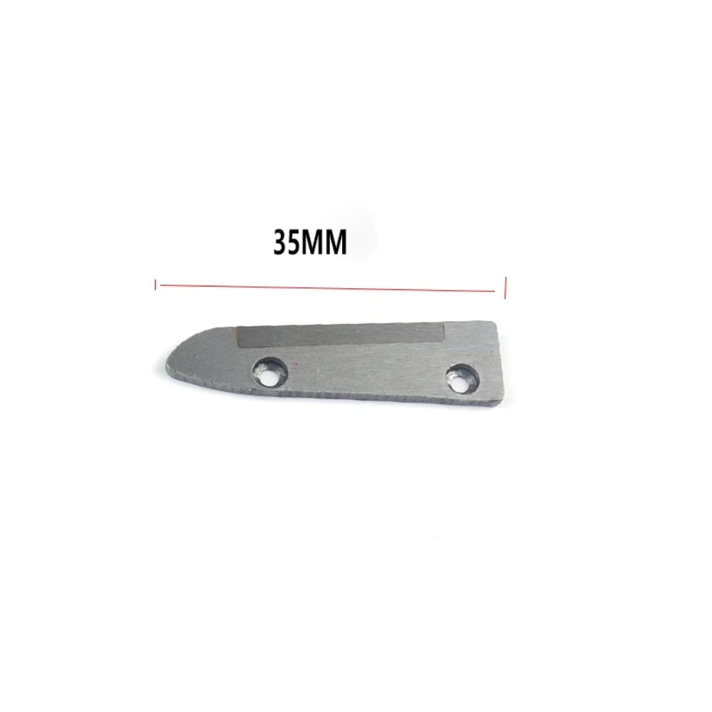 Cloth end cutting blade