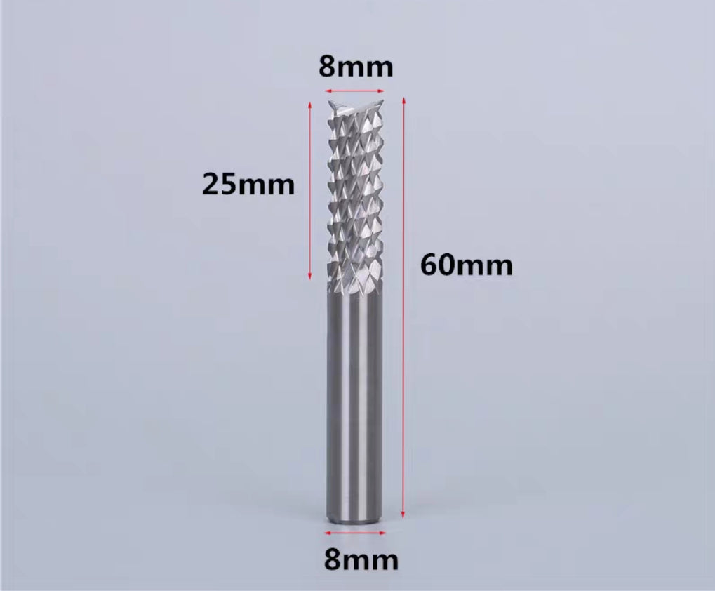 Corn end mill for carbonfiber