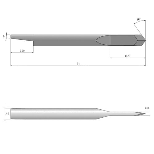 Summa 390-551 Tangential Knife Blade