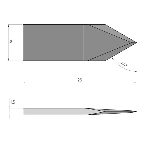 Summa 500-9803 Carbide Knife Blade