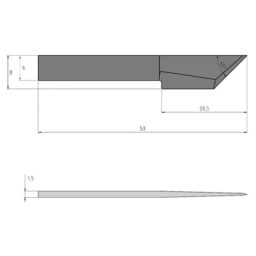 Summa 500-9807 Carbide Knife Blade