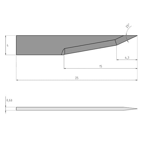 Summa 500-9810 Carbide Knife Blade