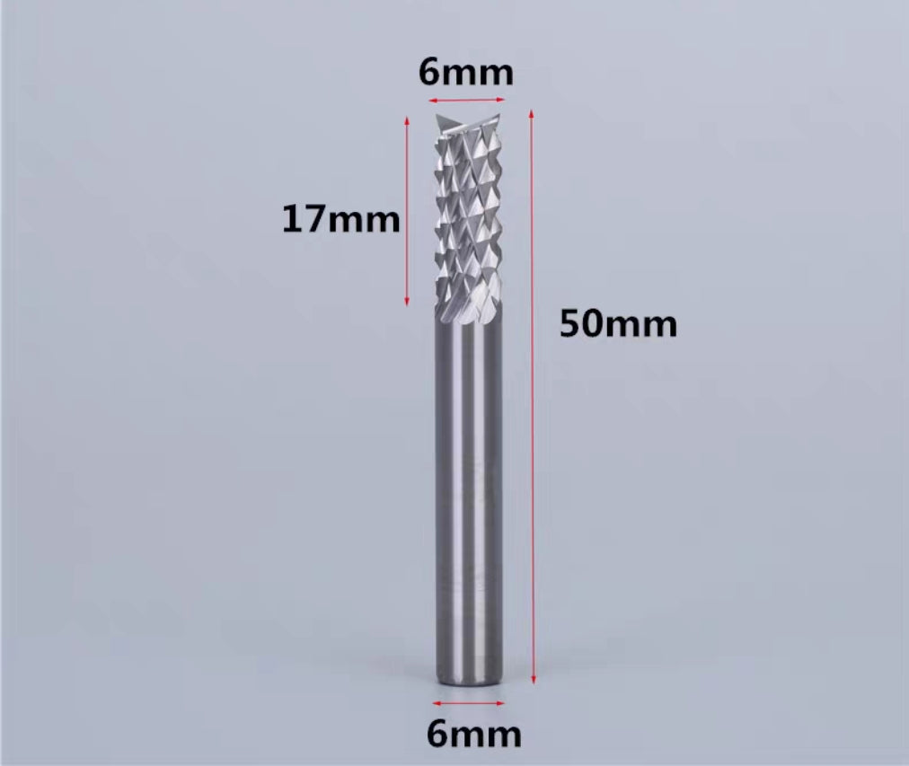 Corn end mill for carbonfiber