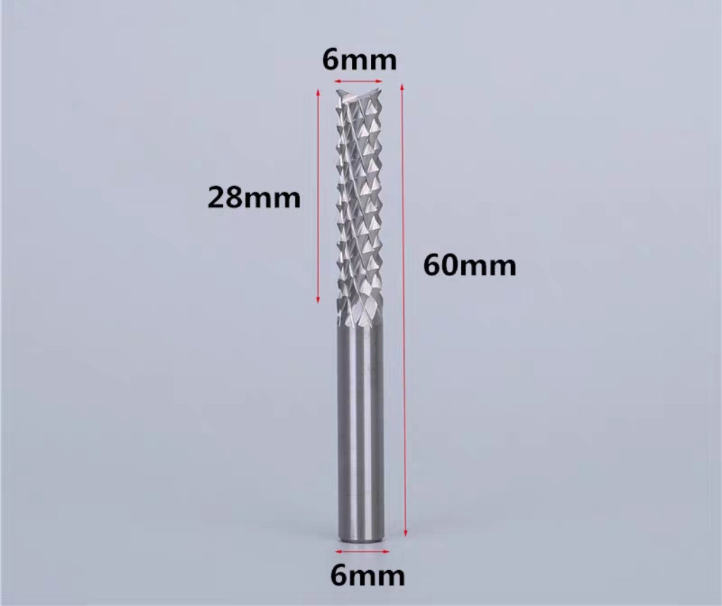 Corn end mill for carbonfiber